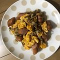 nuy's cooksnap of when they made もう一品！簡単 たまごとウインナー炒め.