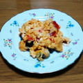 nemuchan's cooksnap of when they made アボカドとトマトの卵チーズ炒め.
