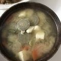 クックPW9C2T☆'s cooksnap of when they made 厚揚げごぼう人参キャベツ玉葱の味噌汁.