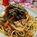 okazakana's cooksnap of when they made フライパンひとつで簡単和風パスタ.