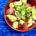 ふたごゆき's cooksnap of when they made マグロとアボカドのポキ丼.