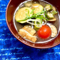 ふたごゆき's cooksnap of when they made ビタミン補給☆夏野菜と厚揚げのみそ汁.