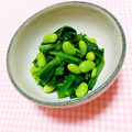 まあまま☆0403's cooksnap of when they made 枝豆とほうれんそうのおひたし♪簡単.