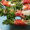 あゆみ0926's cooksnap of when they made ✿生ハムとチーズのかいわれ巻き✿.