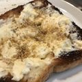 TaytNeyy's cooksnap of when they made クリームチーズと生姜のトースト♪.