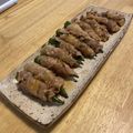 zeratano's cooksnap of when they made レンチン簡単！オクラとエリンギの肉巻き.