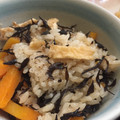 おうちごはん☆'s cooksnap of when they made ひじきと油揚げの炊き込みご飯.