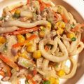 にゃおポコ's cooksnap of when they made [幼児〜]まろやか豆乳焼うどん☆.