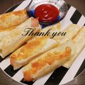 ♡мiчаⅵ♡⋆'s cooksnap of when they made 餃子の皮で作るトルティーヤチーズドッグ.