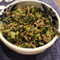 麻婆母神's cooksnap of when they made 大根の葉っぱとひき肉の味噌炒め.