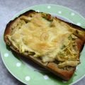 梅ミッキー's cooksnap of when they made ささ身のカレーマヨトースト.