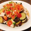 らがぶーりん's cooksnap of when they made ピリ辛！なすと鶏むね肉のサルサソース風.