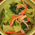 食いしん坊山ガール's cooksnap of when they made ［簡単 中華ドレ 青梗菜 カニカマ和え］.