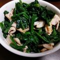 まいまいみーYY's cooksnap of when they made 甘辛たれで♪ほうれん草と豚肉のごま和え.