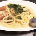 てちみかん's cooksnap of when they made 余った生クリームで！うどんカルボナーラ！.