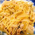 pnkdiamond's cooksnap of when they made ワンポット☆生姜香る大根とひき肉のパスタ.