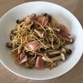 亜久里's cooksnap of when they made しめじとベーコンのにんにく醤油パスタ.
