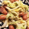 ゆったん's cooksnap of when they made 卵と白菜と人参とウインナーの炒め物.