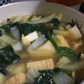 kabocha888's cooksnap of when they made スープまで飲めるほうれん草と厚揚げの煮物.