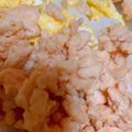yun__i's cooksnap of when they made 鶏そぼろと卵の二色丼♡﻿.