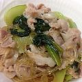 dolphinmasa's cooksnap of when they made 青梗菜と豚肉・大根・春雨炒め.