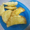 ミニチュアバジル's cooksnap of when they made 餃子の皮で☆チーズ揚げ.