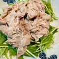 しゃーぷ☆'s cooksnap of when they made 【簡単サラダ】豆腐と水菜の豚しゃぶサラダ.