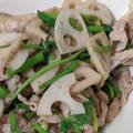 わーまめ's cooksnap of when they made 豚肉とせりとれんこんの炒め物.