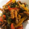 MicHolly's cooksnap of when they made 筍のかわりにジャガイモ〜青椒肉絲.