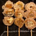 ちょこれーと＾＾'s cooksnap of when they made ＊くるくる梅チー豚串＊.