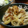 yukitarooo's cooksnap of when they made 厚切りれんこんのおかか炒め＊.