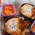 noriko0110's cooksnap of when they made 【簡単】キャラ弁 ミッフィー 薄焼き卵.