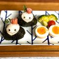 サヤスカマカン's cooksnap of when they made キャラ弁にもウインナーでお花のおにぎり.