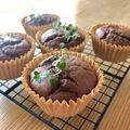 kitchenはな's cooksnap of when they made おからパウダー入りのチョコバナナマフィン.