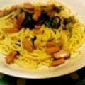 toshi♫'s cooksnap of when they made ほうれん草とスパムのスパゲティ.