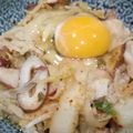 きえまま's cooksnap of when they made ❤︎タコとキムチのピリ辛コクうま丼❤︎.
