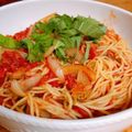まみずな＊'s cooksnap of when they made ピリ辛＊シーチキンのトマトパスタ.