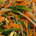 コリラックマー's cooksnap of when they made 豆もやしとにんじんとほうれん草のごま和え.