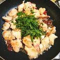 Chiccoちこ's cooksnap of when they made ポンの鶏肉の梅ポン酢炒め.