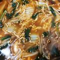 ellie21's cooksnap of when they made もやしのピリ辛キムチスープ.