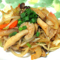 tennisnoah's cooksnap of when they made 簡単節約！豚こまと野菜ときのこの辛旨炒め.