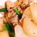 ぴかりんぼん's cooksnap of when they made あっさり小松菜大根豚肉炒め＊.