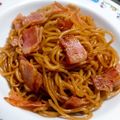 ☆クッキングパンダ☆'s cooksnap of when they made ヘルシー醤油ベーコン焼きそば.