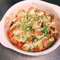 まりぺん's cooksnap of when they made 簡単コク旨！ちくわのキムチマヨチーズ焼き.