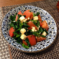 クック02QKBR☆'s cooksnap of when they made ほうれん草とトマトのわさびチーズ和え.