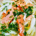 あおやがら's cooksnap of when they made 我が家のマリネ♪サーモン・鮃を添えて….