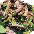 菜つ実☆ミ's cooksnap of when they made 豚肉としめじ小松菜炒め.
