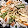 にわかぱりじぇんぬ's cooksnap of when they made 蓮根と人参と油揚げの炒め物♪　ゴマ風味♪.