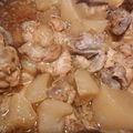 かめのたろう's cooksnap of when they made 安い手羽元と大根のボリューム煮物.