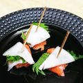 お菓子と女大工's cooksnap of when they made 大根とサーモンのピンチョス.